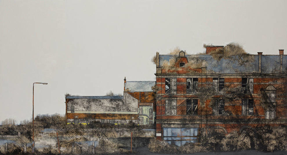 Современные промышленные руины на картинах Сate Inglis