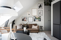 After renovation: stylish and bright attic