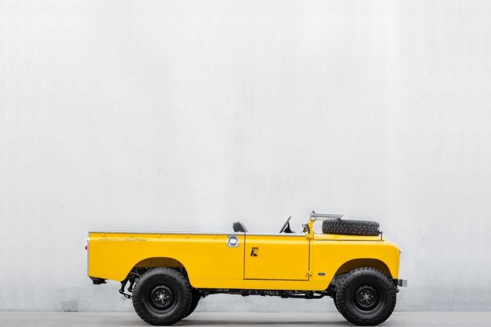 Vintage Land Rover 1966 updated and repainted