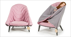 Cole chair: уютное кресло-одеяло для осенних вечеров