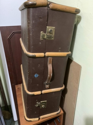 Каретный чемодан "ADASTRA" (Германия), большой кожанный