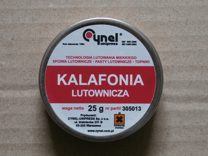 Каніфоль соснова натуральна Cynel Kalafonia lutownicza 25 грамм