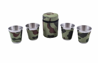 Чарки Стаканчики Камуфляж у чохлі 4 шт 70 мл (1604)