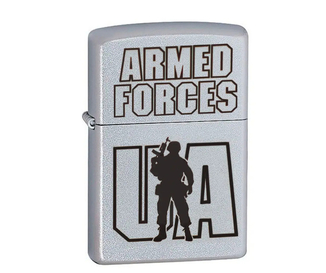 Зажигалка zippo запальничка ОРИГИНАЛ принт рисунок Zippo 207AFU Аrmed Forces UA