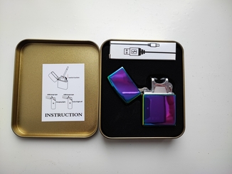 Электроимпульсная зажигалка Jinlun 215 дуговая usb