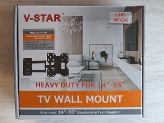 Крепление кронштейн прочное для ТВ 14-55 V-Star 8084 black