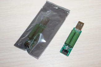 Нагрузка USB 1A/2A для проверки зарядных блочков и кабелей к мобильным аксессуарам