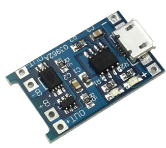 Модуль заряду TP 4056 з захистом для акумулятора 18650,microUSB вхід