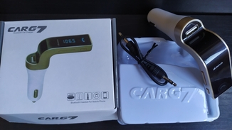 Автомобільний FM модулятор трансмітер Car FM G7 Bluetooth MP3 ( прийом дзвінків )