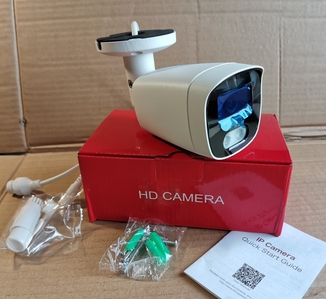 Нова IP відеокамера вулична 2 Mp / PoE / f 2.8 mm / Карта пам'яті / Звук