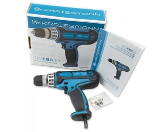 Шуруповерт мережевий 220В KRAISSMANN 410 EBS 10