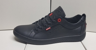 Кроссовки LEVI'S Кожа Черная (41-45р)