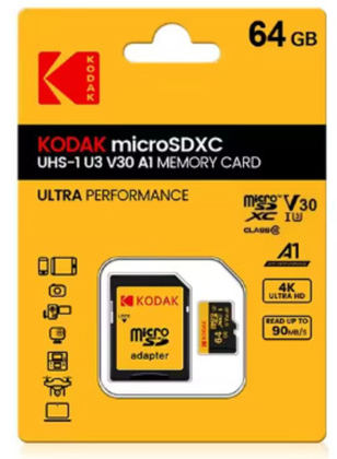 Карта пам'яті Kodak Micro SD 64GB \ Class 10