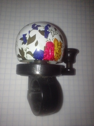Дзвінок квіти білі на велосипед ,самокат.