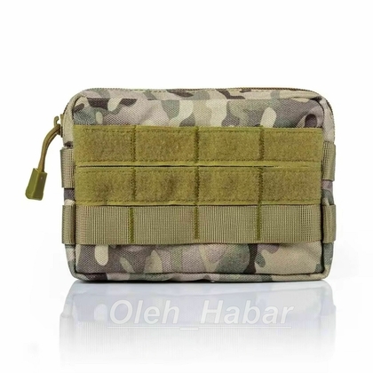 Тактична сумка на пояс Мультикам Molle Velcro. Тактична поясна сумка (1492)