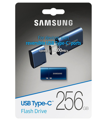 Флэш память samsung 256gb type-c blue