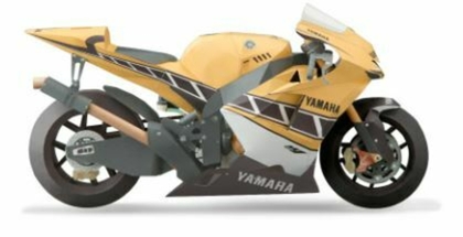 Набір для паперової моделі мотоцикла yamaha XJR1300