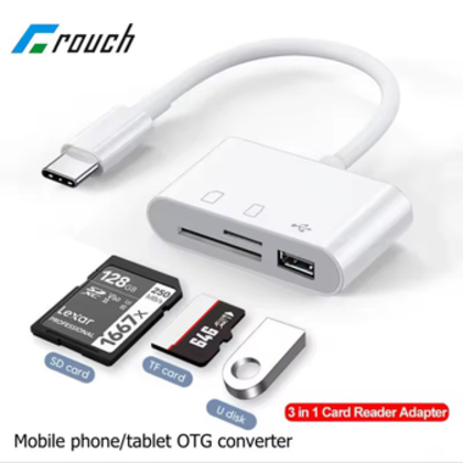 USB-C зчитувач карт пам'яті 3-в-1