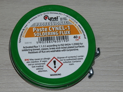Паста паяльная Pasta Cynel-1, 40 грам , виробник Польща