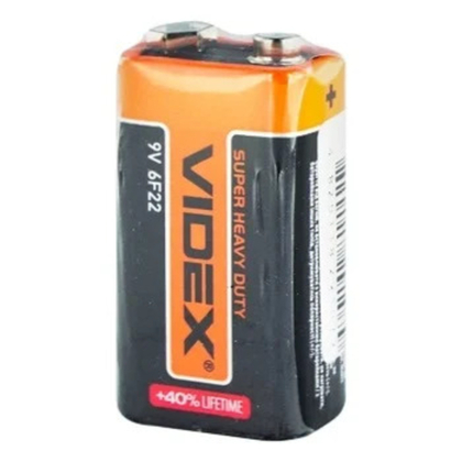 Батарейка Videx 6F22 (Крона) 9V 1 штука