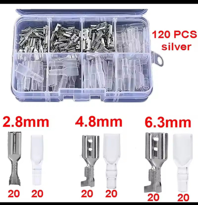 Клемники з ізоляцією Spec мамка 120 PCS. Сріблястий