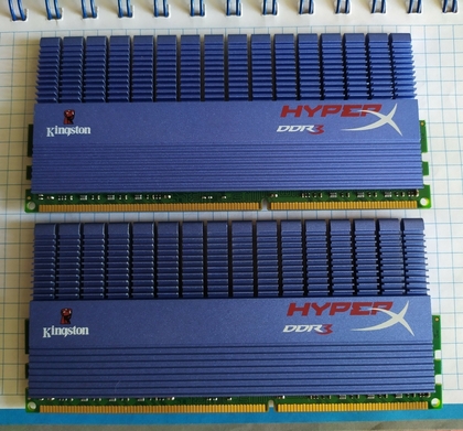 Пара оперативної пам'яті Kingston HyperX DDR3 4Gb (2x2Gb)