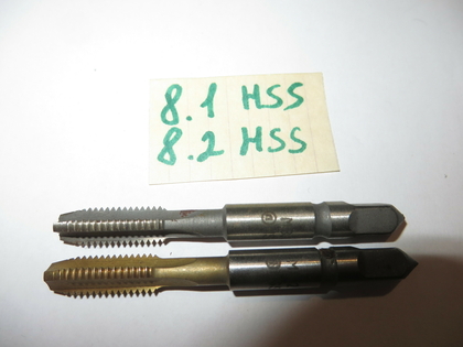 Комплект мітчиків м8,1 hss+м8,2 hss