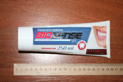 Зубная паста семейная Biosense 250 ml./242 г. (начата)