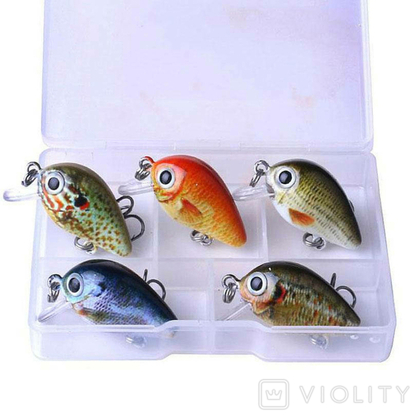 Набір воблерів FOX Chuber Kit (5 шт приманок + коробка)