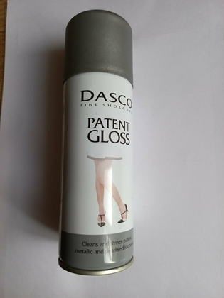 Аерозоль Dasco Patent Gloss для догляду за взуттям.200 мл.Англия.