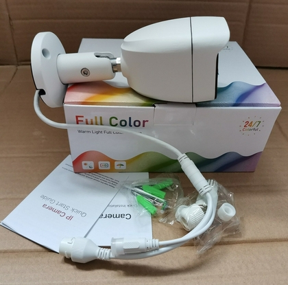 Нова IP відеокамера Full Color вулична 4 Mp / PoE / f 2.8 mm / Onvif / Звук