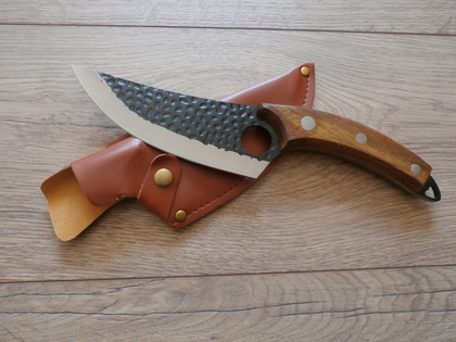 Кухоний Ніж мясника для роботи з м'ясом,рибою,овочами Satori Knife 27.5см,чехол з екошкіри