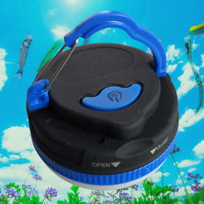 Фонарик кемпинговый YJ-711 с гачком (3 батарейки AAA) Blue