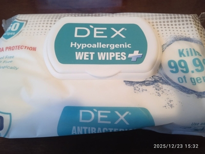 DEX Салфетки влажные антибактериальные 60 шт