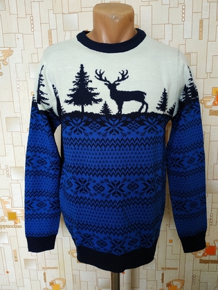Светр чоловічий. Джемпер синій BURTON MENS WEAR акрил p-p S