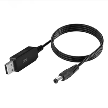 Кабель для роутера, підвищуючий перехідник USB 5V to 9-12V DC 5.5х2.1 з перетворювачем