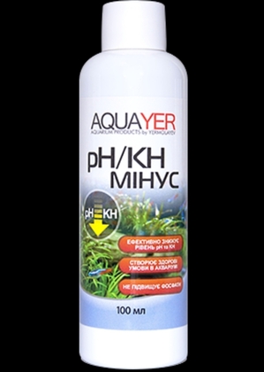 AQUAYER акваріумний кондиціонер для води pH/KH мінус 100 мл