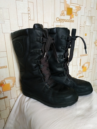 Сапоги зимние. Чоботи жіночі шкіряні TIMBERLAND р-р 40