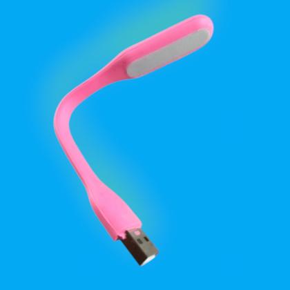 Портативный Гибкий LED Светильник Лампа фонарик розовый