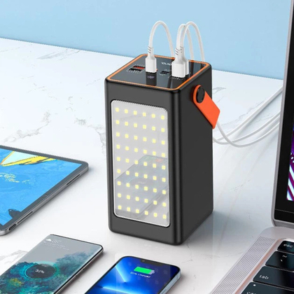 Повербанк з ліхтарем 90000mAh 22.5W Hoco J107 Super 333Wh PD20W 4xUSB/Type-C/MicroUSB