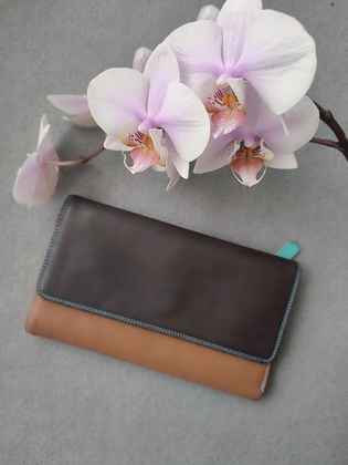 Шкіряний гаманець портмоне Mywalit made in Italy