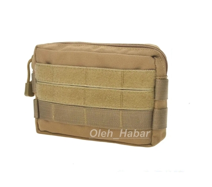 Тактична сумка на пояс Койот Molle Velcro. Тактична поясна сумка (1491)