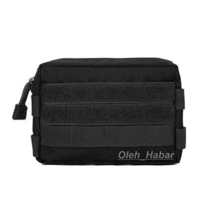 Тактична сумка на пояс Чорна Molle Velcro. Тактична поясна сумка (1493)