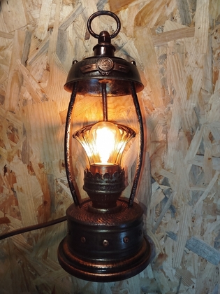 Крафтова лампа steampunk