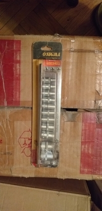 Набор насадок шестигранных на планке 11 штук 1/4‘‘ 4;5;6;7;8;9;10;11;12;13;14/ новые