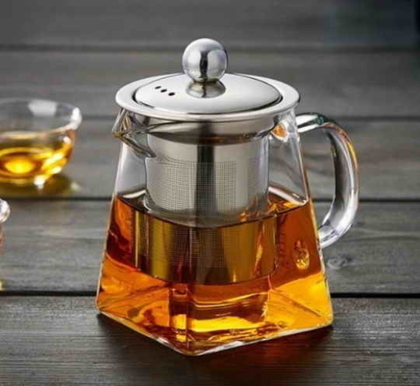 Чайник заварочный стеклянный с ситечком "Гиза" 950 ml. Блиц