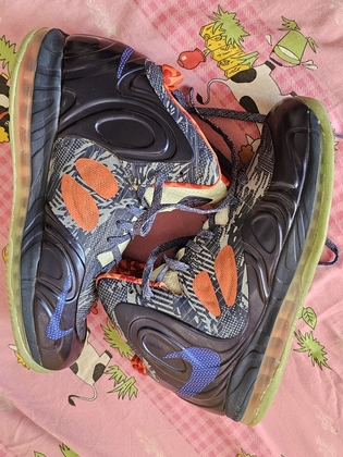 Кроссовки NIKE AIR MAX HYPERPOSITE HYPER BLUE ENERGY GLOW IN THE DARK