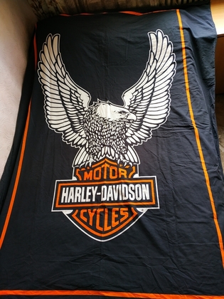 Півковдра чорна. Пододеяльник HARKEY DAVIDSON 210х150
