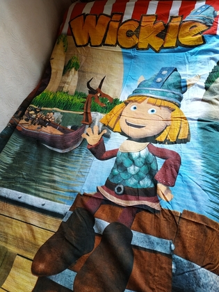 Комплект полуторний. Півковдра + наволочка WICKIE бязь 200 х 154 см, 98 х 63 см