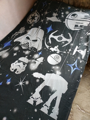 Комплект полуторний. Півковдра + наволочка STAR WARS бязь 198 х 130 см, 75 х 46 см